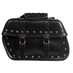 Saddlebags - PVC - Studs - Motorcycle Luggage - SD4079-STUD-PV-DL