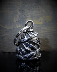 Skull Dragon - Pewter - Motorcycle Spirit Bell - Made In USA - SKU BB55-DS
