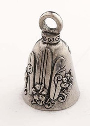 Hawaiian Style - Pewter - Motorcycle Guardian Bell® - Made In USA - SKU GB-HAWAIIAN-STY-DS