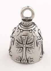 Holy Cross - Pewter - Motorcycle Guardian Bell® - Made In USA - SKU GB-HOLY-CROSS-DS