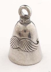 Mustache - Pewter - Motorcycle Guardian Bell® - Made In USA - SKU GB-MUSTACHE-DS