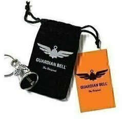 Motorcycle Guardian Bell® - Made In USA - Never Ride Faster Than Your Angel Can Fly - Pewter - GB-NEVER-RIDE-DS