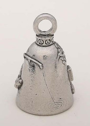 Retired Man - Pewter - Motorcycle Guardian Bell® - Made In USA - SKU GB-RETIRED-MAN-DS
