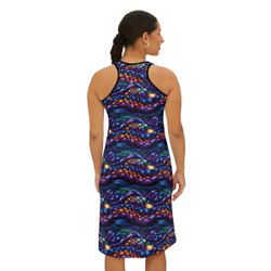 Diamond Abstract - Small Print - Multi Colors - Women's Racerback Dress (AOP)