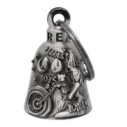 Motorcycle Ride Bell - 3D - 4 B's - Bikes Boobs Babes Beer - Spirit Bell - Gremlin - DBL70-11-DL