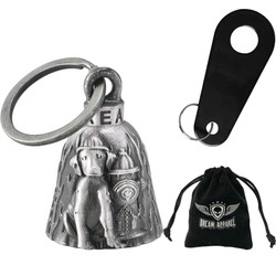 Motorcycle Ride Bell - 3D - Fire Hydrant Dog Fireman - Spirit Bell - Gremlin - DBL35-11-DL