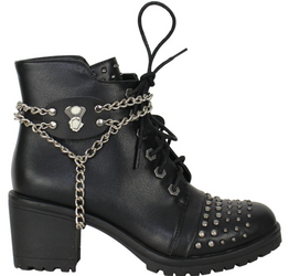 Pair of Women's Biker Boot Chains - Motorcycle Angel - BCN107DL