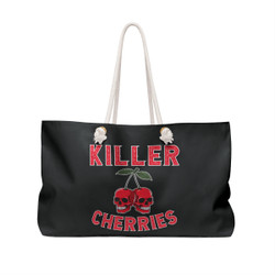 Killer Cherry Skulls - Killer Cherries - Multi Color - Weekender Bag - Tote.