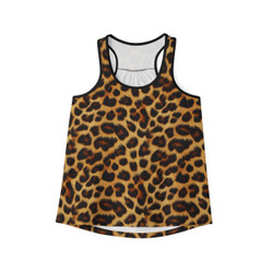 Realistic Leopard Fur - Halloween - Animal Pattern - Women's Tank Top Shirt