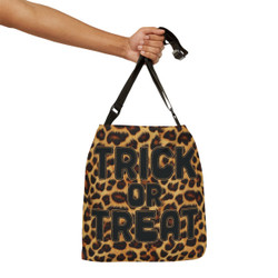 Realistic Leopard Fur - Halloween - Trick or Treat - Animal Pattern - Adjustable Tote Bag