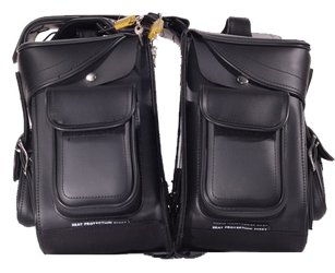 Saddlebags - PVC - Throwover - Pockets - Motorcycle - SD4085-NS-PV-DL