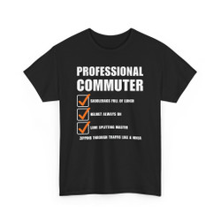 Professional Commuter - Checklist - Funny T-Shirt - Color Choices - Unisex Tee