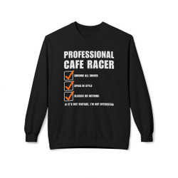 Professional Cafe Racer - Checklist - Funny - Color Choices - Unisex Fleece Sweatshirt