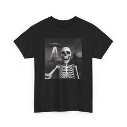 Funny Skeleton Selfie - UFOs - Photobomb T-Shirt - Choice of Colors - Unisex Tee