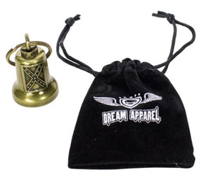 Motorcycle Ride Bell - Rebel Flag - Confederate - Zinc Metal - BLZ20-DL