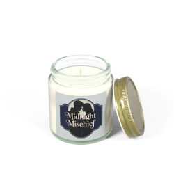 Scented Candle - Midnight Mischief - Couple Embrace - Amber or Clear Jar - Perfect Gift for Bikers & Home Decor