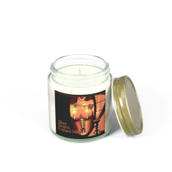 Scented Candle - Slow Down Unlace Me - Corseted Female - Amber or Clear Jar - Perfect Gift for Bikers & Home Decor