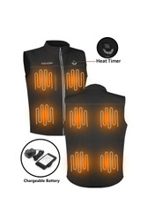 Textile Vest - Men's - Heated - Chargeable Battery - Up To 4XL - T-MV333HT-DL