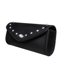 Motorcycle Windshield Bag - Leather - Studs - Biker Gear Bags - WS12-NEW-LEATHER-DL
