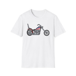 American Flag Motorcycle T-Shirt - Stars & Stripes Chopper Tee