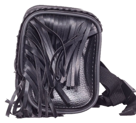 Motorcycle Tool Bag - PVC - Fringe - Fork Bag - 10 Inches - TB3000-12-DL