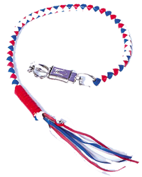 Get Back Whip - Red White and Blue Leather - GBW11-DL