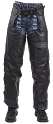 Leather Assless Chaps - Braid Design - Men or Women - C4326-04-DL