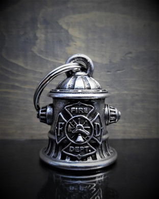 Fire Department Hydrant - Pewter - Motorcycle Spirit Bell - Made In USA - SKU BB48-DS