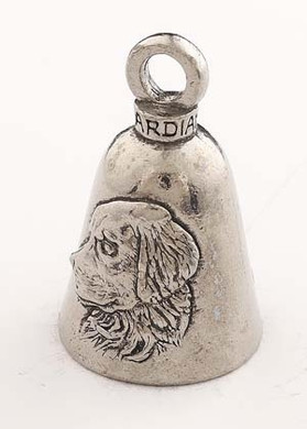 Retriever Dog - Pewter - Motorcycle Guardian Bell® - Made In USA - SKU GB-RETRIEF-DOG-DS