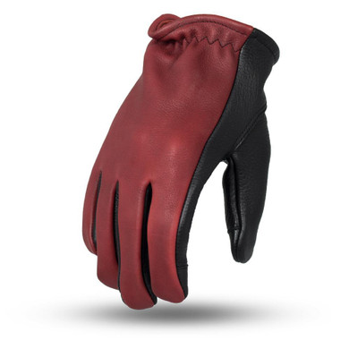 2-Tone Leather Driving Gloves - Choice Of Colors - SKU FI217-FM