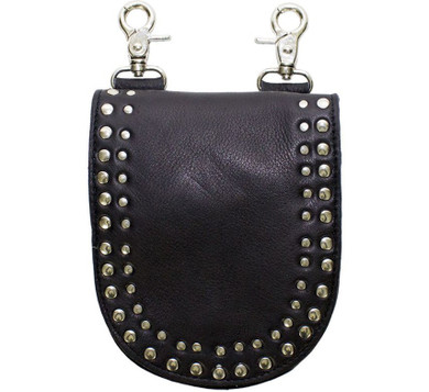 Belt Bag - Leather Purse - Studs Design - Small Handbag - BAG31-11-DL