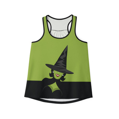 Witchy Woman - Halloween - Witch's Hat - Green and Black - Women's Tank Top Shirt