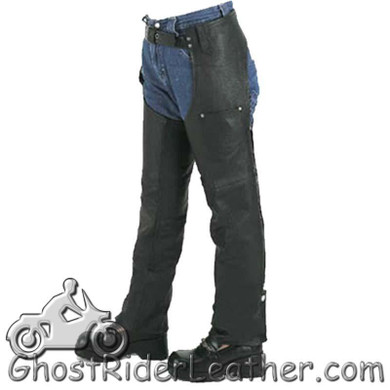 Kids Leather Chaps With Pocket / SKU KD360-DL