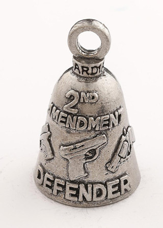 2nd Amendment Defender - Pewter - Motorcycle Guardian Bell® - Made In USA - SKU GB-2ND-AMENDMENT-DS