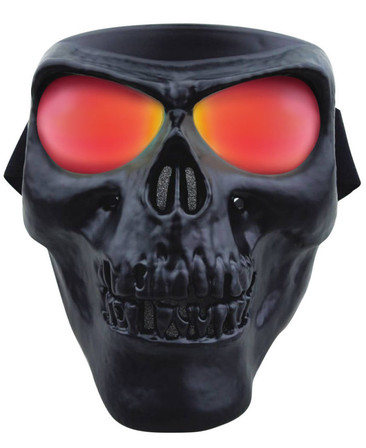 Skull Full Face Mask - Matte Black - Motorcycle Mask - SMBG-DS