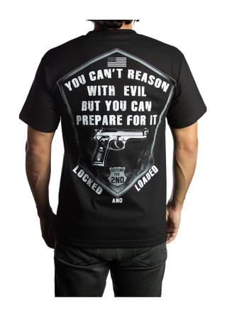 Men's Biker T-shirt - Locked and Loaded - Defend The 2nd - MT161-DS