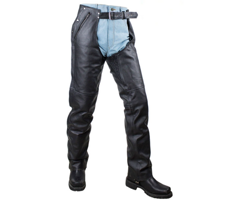 Leather Chaps - Men's or Women's - Buffalo Leather - C2334-BUFF-DL