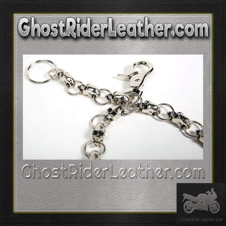 Wallet Chain for Biker Wallets - 20 - Silver Color - Motorcycle  Accessories - WTC4-DL