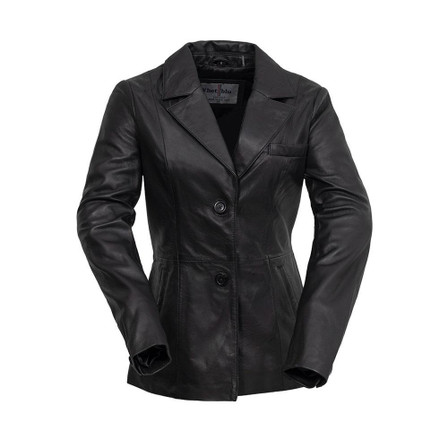 Dahlia - Women's Premium Sheepskin Leather Blazer - WBL3001-WB