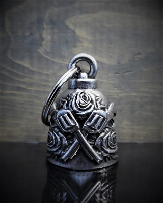 Guns and Roses - Pewter - Motorcycle Gremlin Bell - Made In USA - SKU BB44-DS