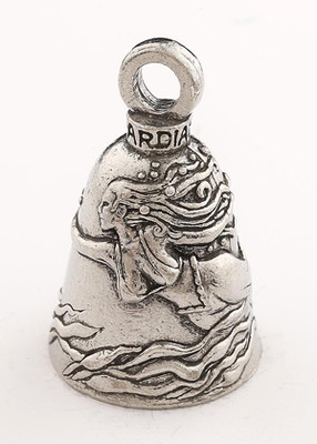 Mermaid - Pewter - Motorcycle Guardian Bell® - Made In USA - SKU GB-MERMAID-DS