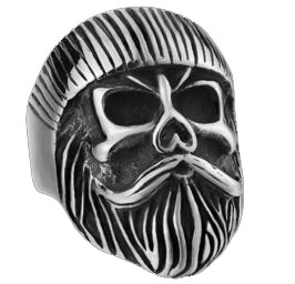 Grandpa Biker Ring - Stainless Steel - Biker Jewelry - Biker Ring - R108-DS