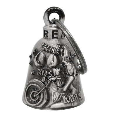 Motorcycle Ride Bell - 3D - 4 B's - Bikes Boobs Babes Beer - Spirit Bell - Gremlin - DBL70-11-DL