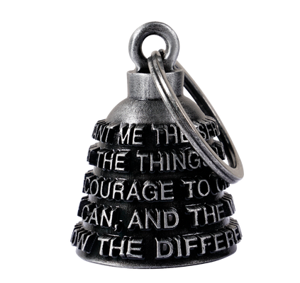 Motorcycle Ride Bell - 3D - Serenity Prayer - Spirit Bell - Gremlin - DBL90-11-DL