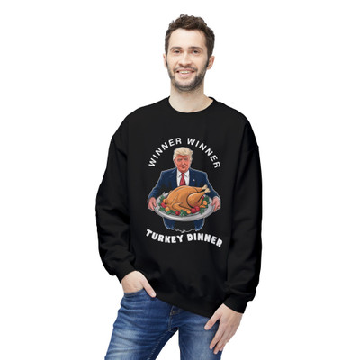 Trump - Winner Winner Turkey Dinner - Thanksgiving - Unisex Fleece Sweatshirt