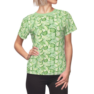 Cucumber Pattern - Vegetable Lovers - Green - Women's Tee - T-Shirt
