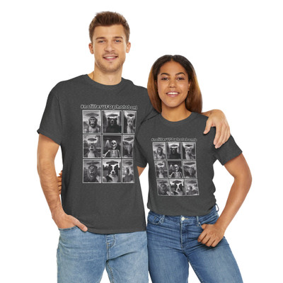 Funny Animal Selfies - UFOs - 9 Grid Photos - Photobomb T-Shirt - Choice of Colors - Unisex Tee