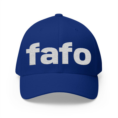 fafo - F Around Find Out - Embroidered Cap - Motorcycle Trucker Hat - Color Choice.