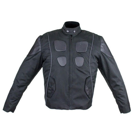 Textile Motorcycle Jacket - Men's - Reflective - Black - Up To 4XL - MJ805-DL