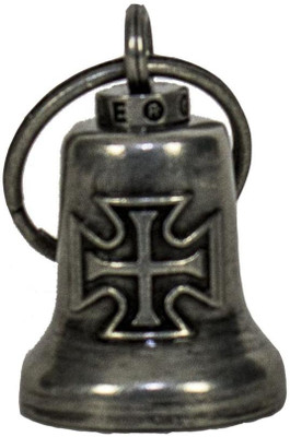 Iron Cross - Gun Metal Motorcycle Guardian Ride Bell - BL26-GM-DL